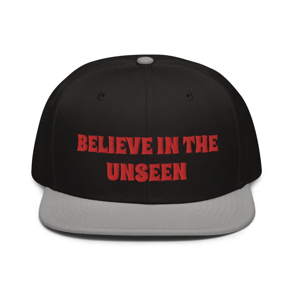 Snapback Hat "2052-0101 Believe In The Unseen (Red Logo)"