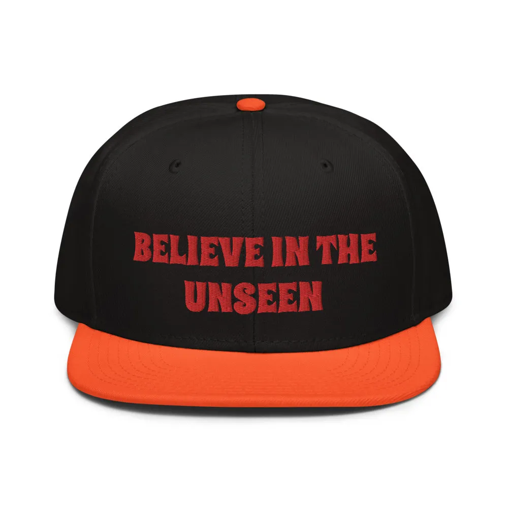 Snapback Hat "2052-0101 Believe In The Unseen (Red Logo)"