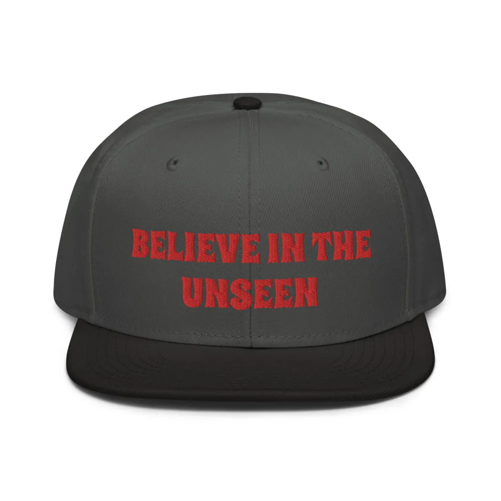 Snapback Hat "2052-0101 Believe In The Unseen (Red Logo)"