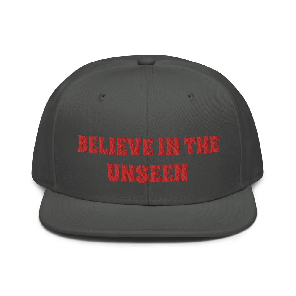 Snapback Hat "2052-0101 Believe In The Unseen (Red Logo)"