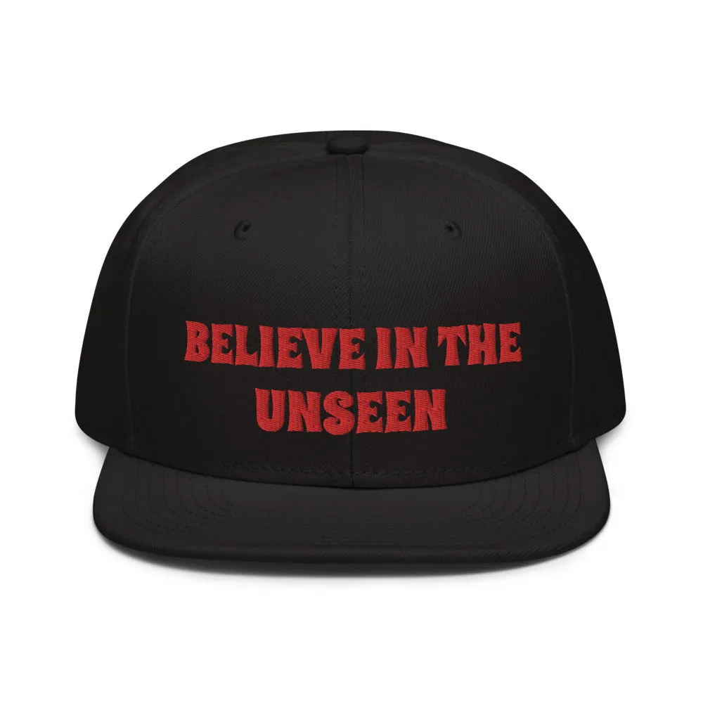 Snapback Hat "2052-0101 Believe In The Unseen (Red Logo)"
