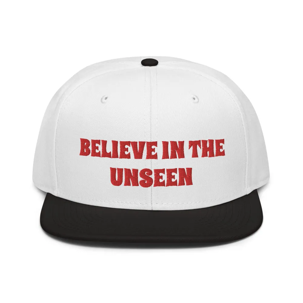 Snapback Hat "2052-0101 Believe In The Unseen (Red Logo)"