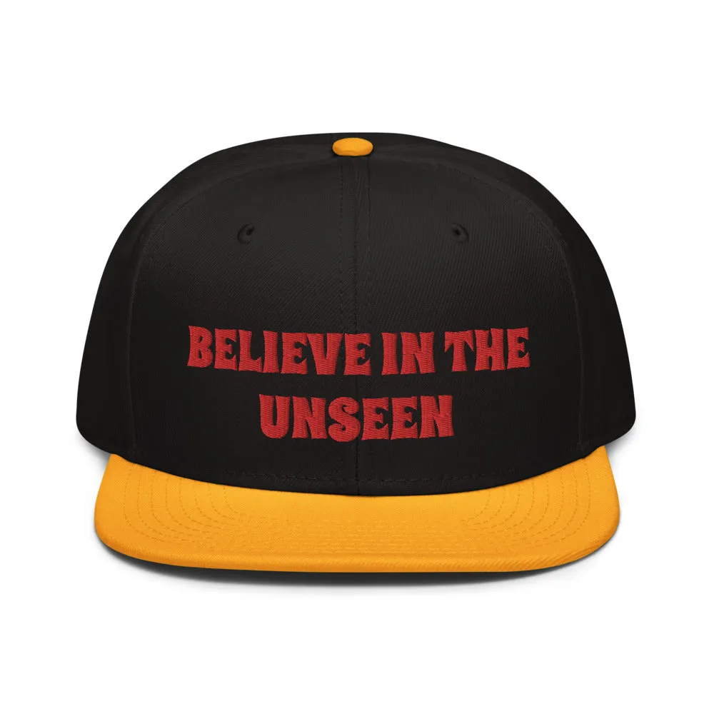 Snapback Hat "2052-0101 Believe In The Unseen (Red Logo)"