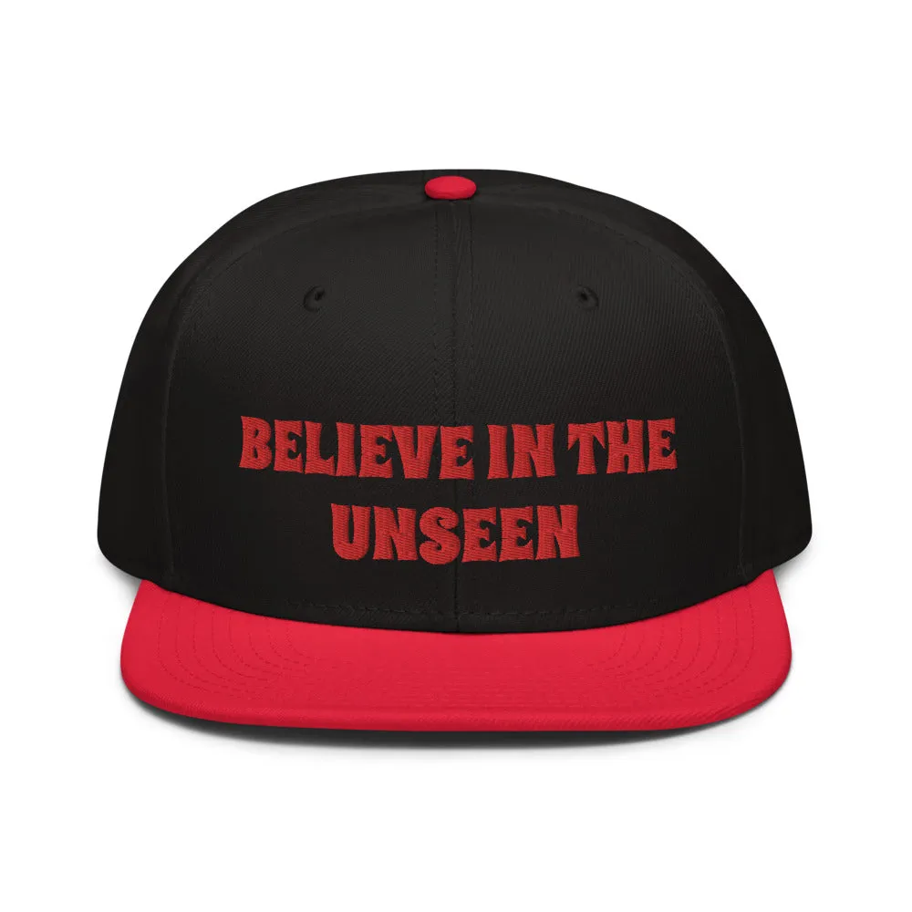 Snapback Hat "2052-0101 Believe In The Unseen (Red Logo)"
