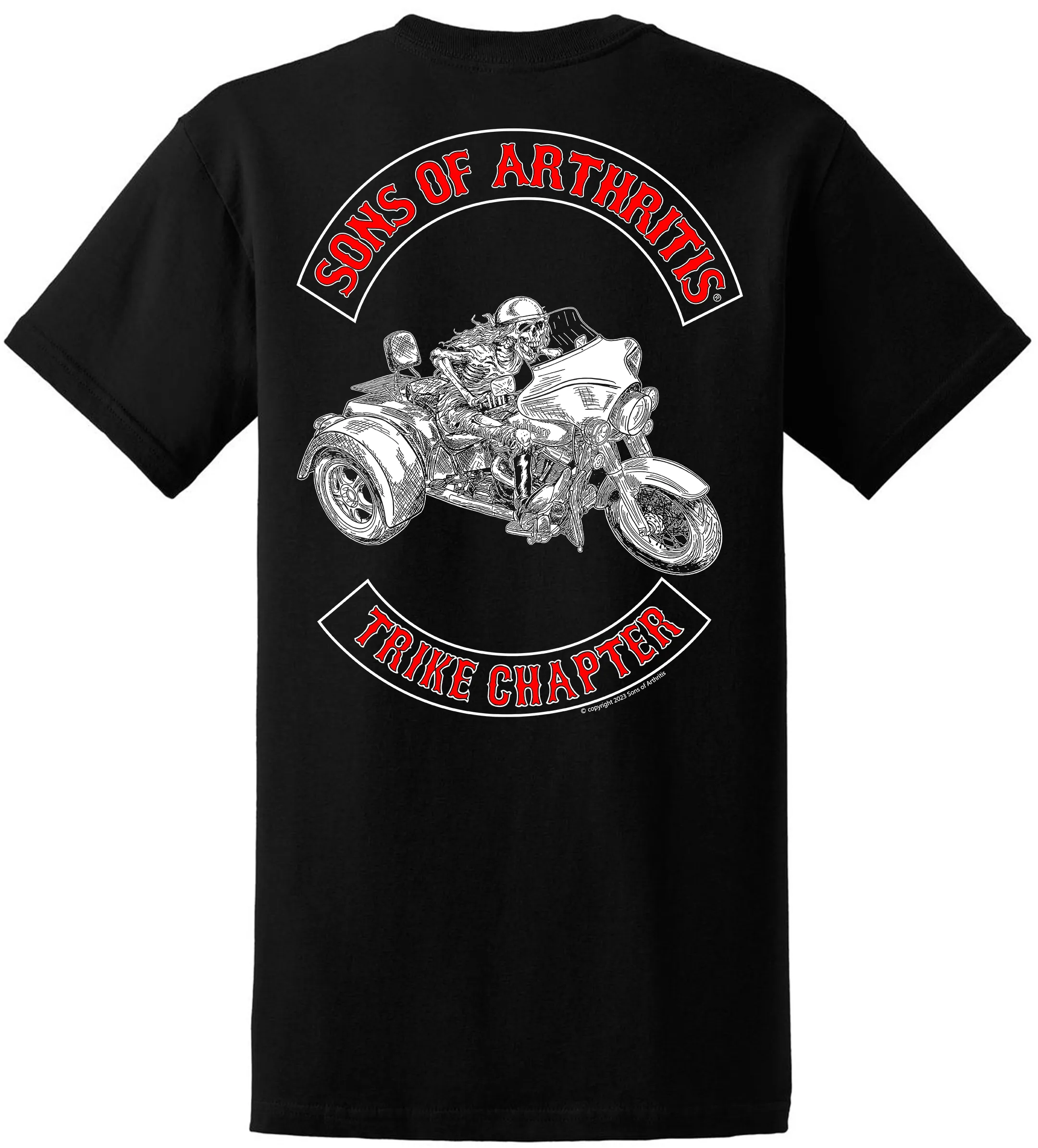 Sons of Arthritis Trike Chapter (Fred's Trike) - POCKET TSHIRT