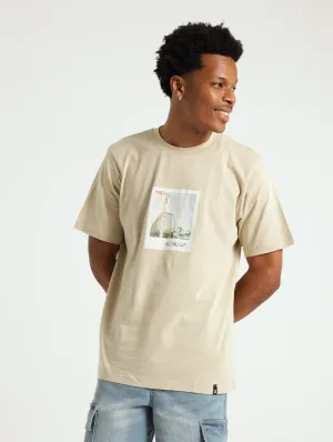 Speed Limit 5 Polaroid Tee - Light Stone