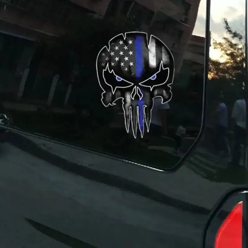 STICKER MILITAIRE - MOTIF CRÂNE POUR VOITURE