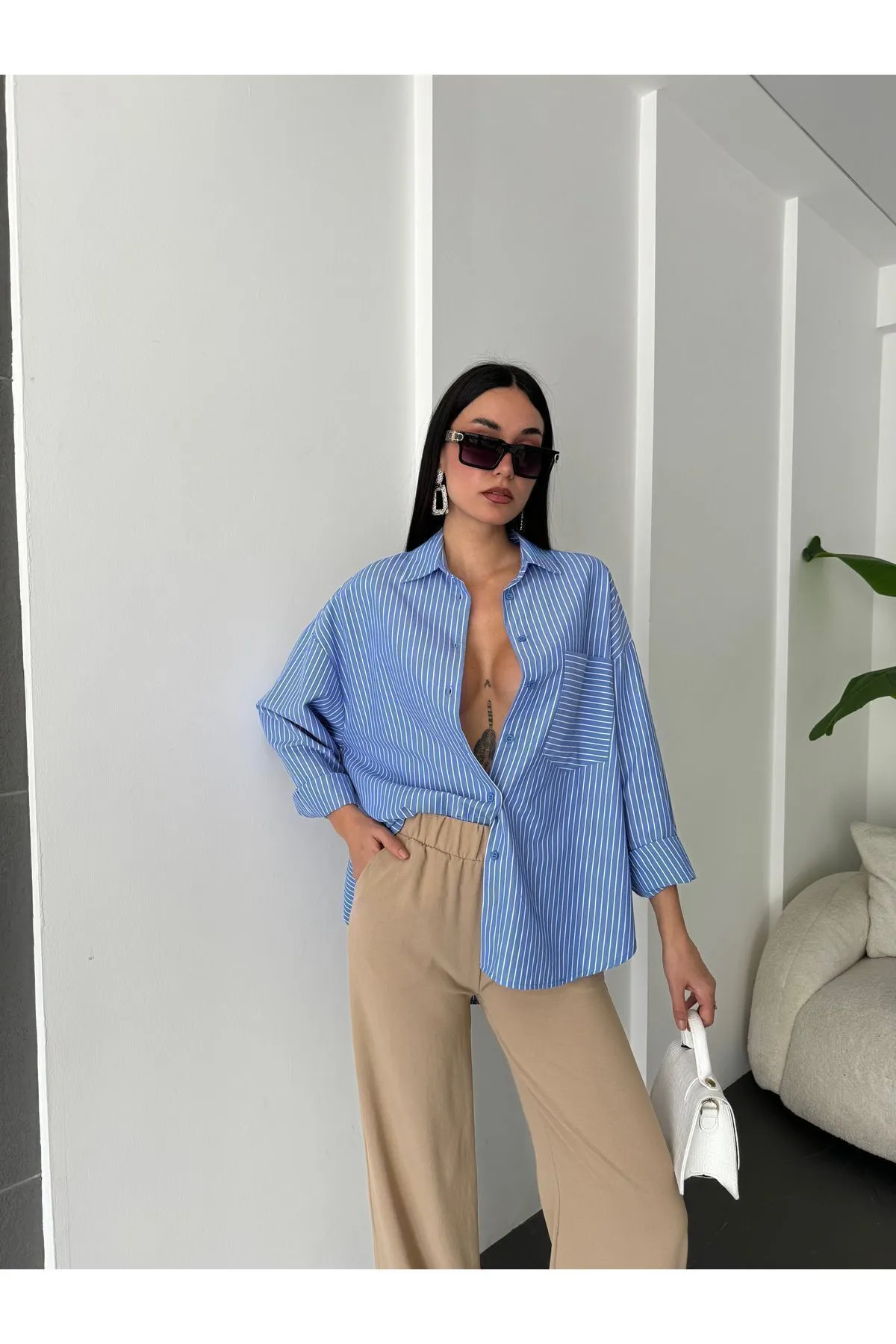 Striped Oversized Shirt