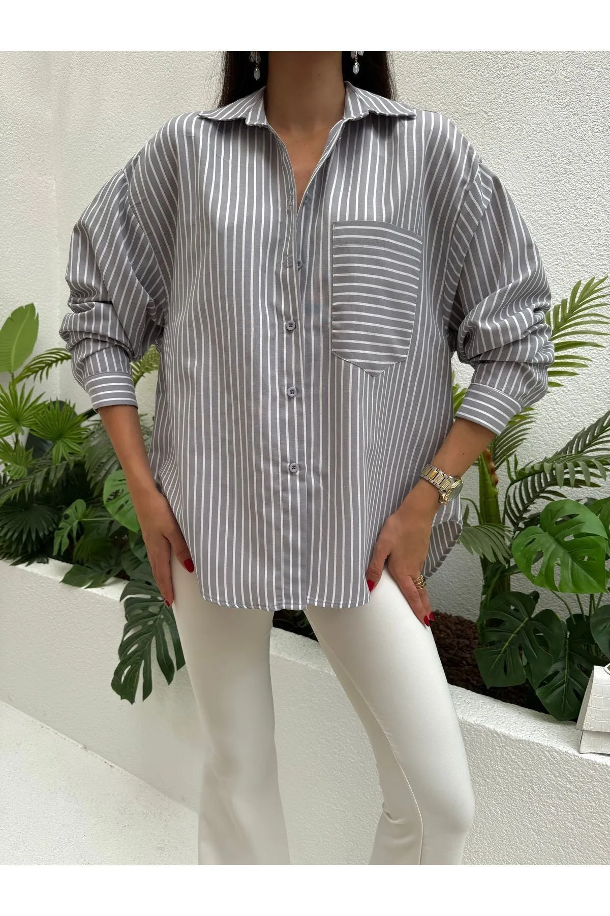 Striped Oversized Shirt