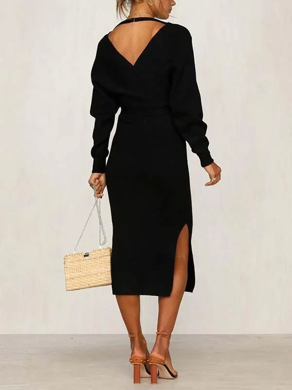 Stunncal V Neck Autumn Dress