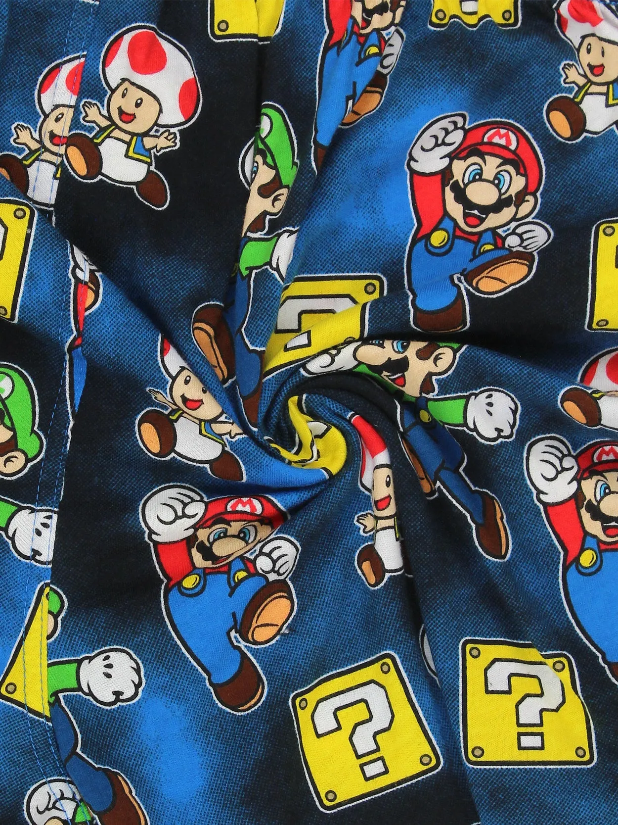 Super Mario Brothers Luigi Toad Button Fly Boxer Shorts
