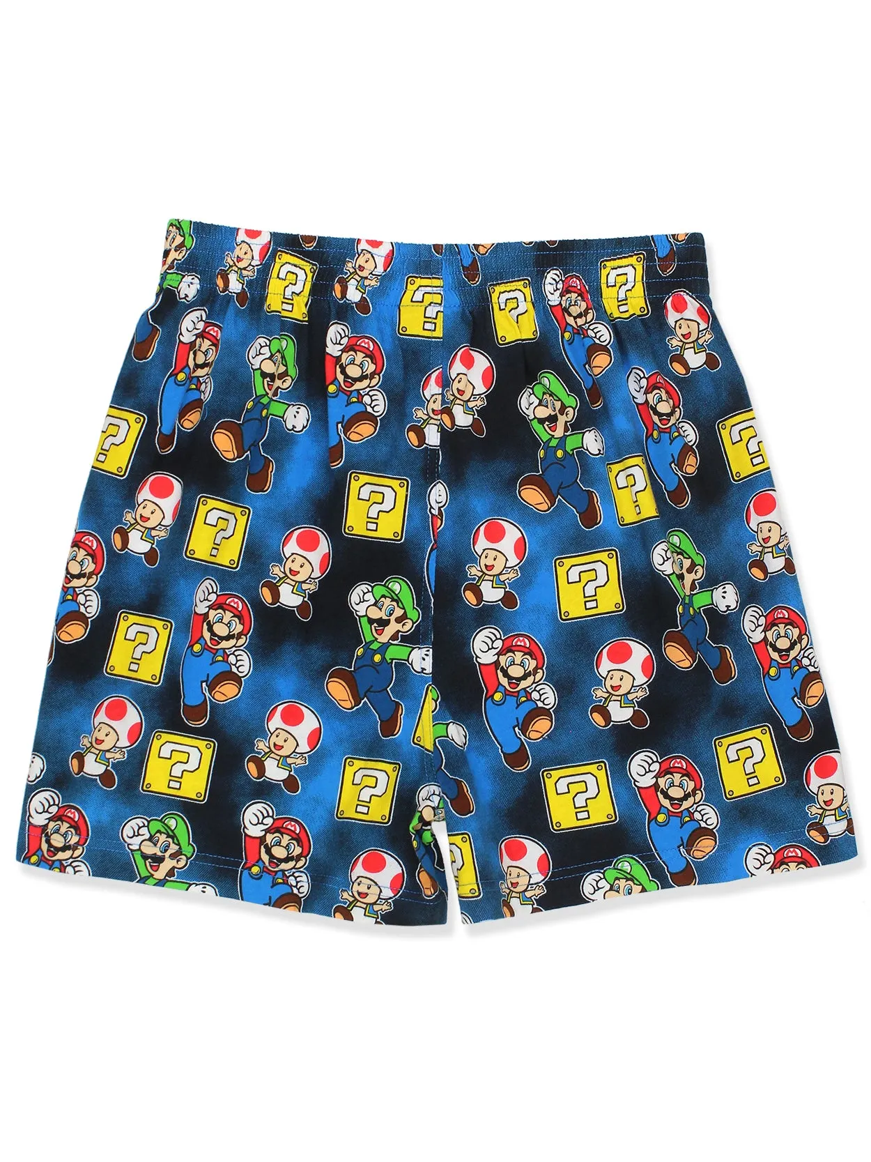 Super Mario Brothers Luigi Toad Button Fly Boxer Shorts