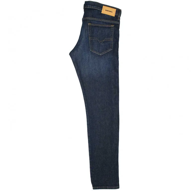 Tapered Fit Dark Blue Denim Jeans for Men – Oliver
