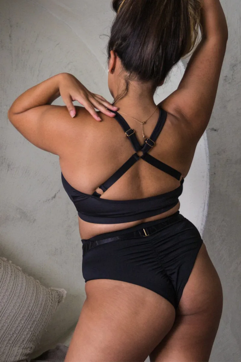 Tatiana Active Sofia Triangle Top - Matte Black