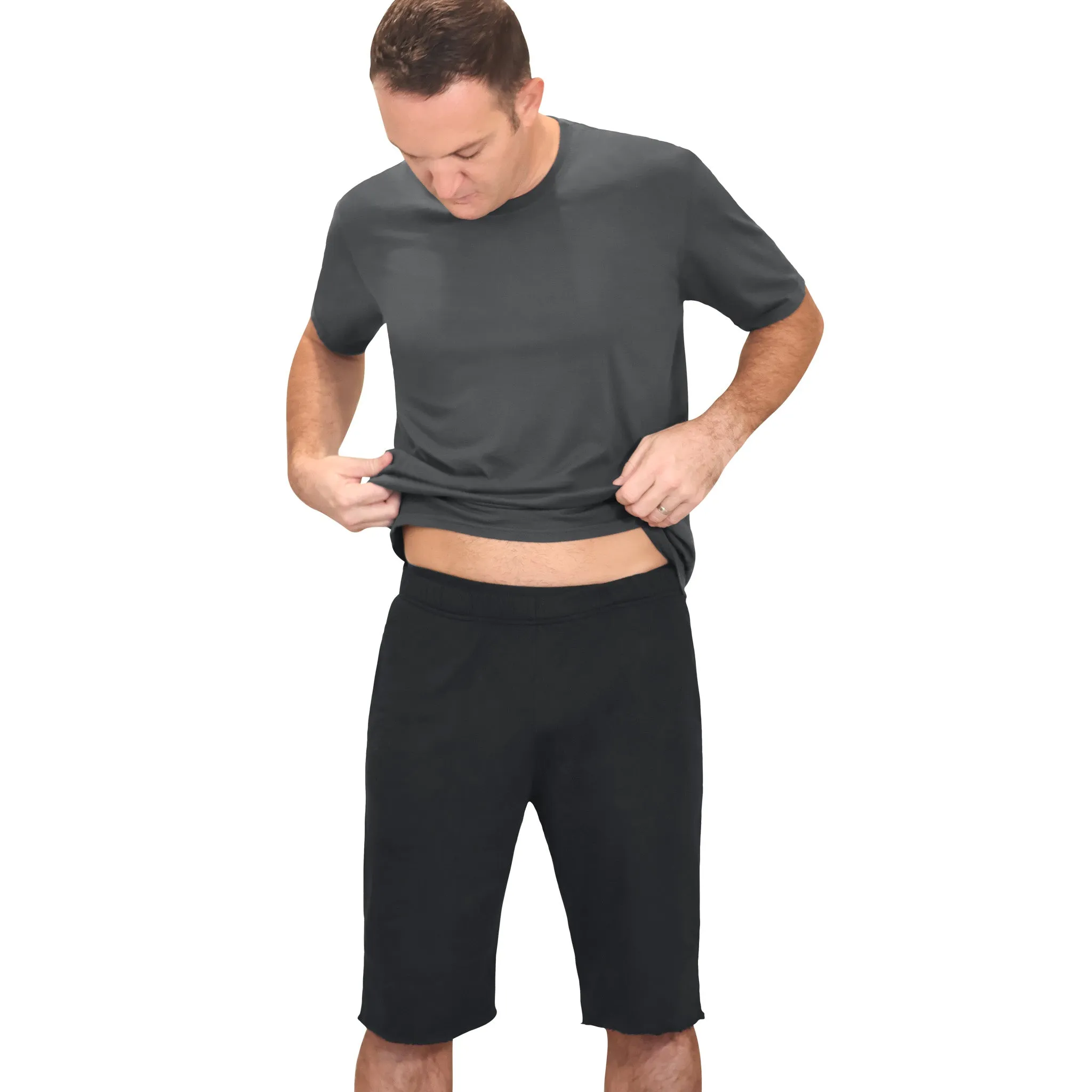The Softest Mens Cotton Fleece Short | Concrete