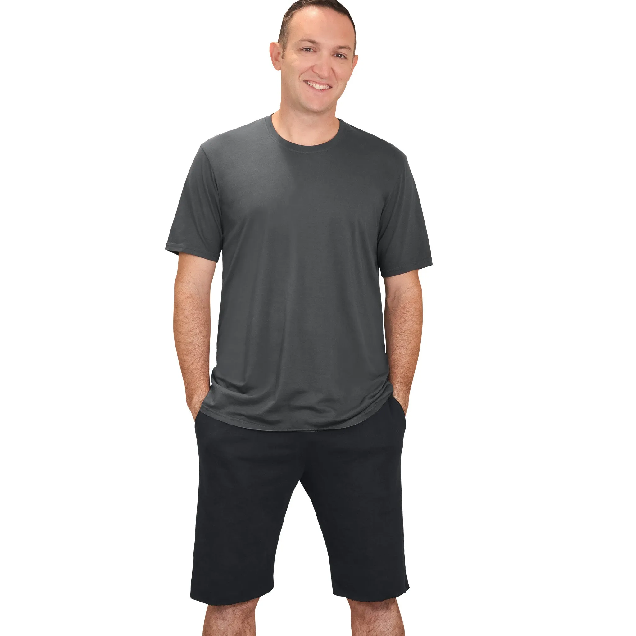The Softest Mens Cotton Fleece Short | Concrete