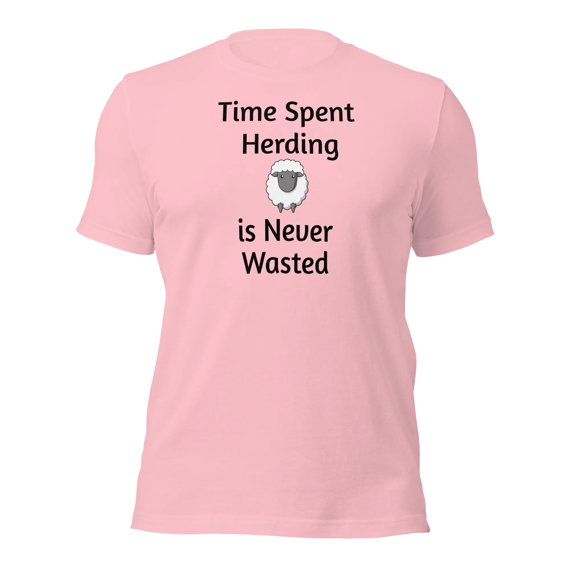 Time Spent Sheep Herding T-Shirts - Light