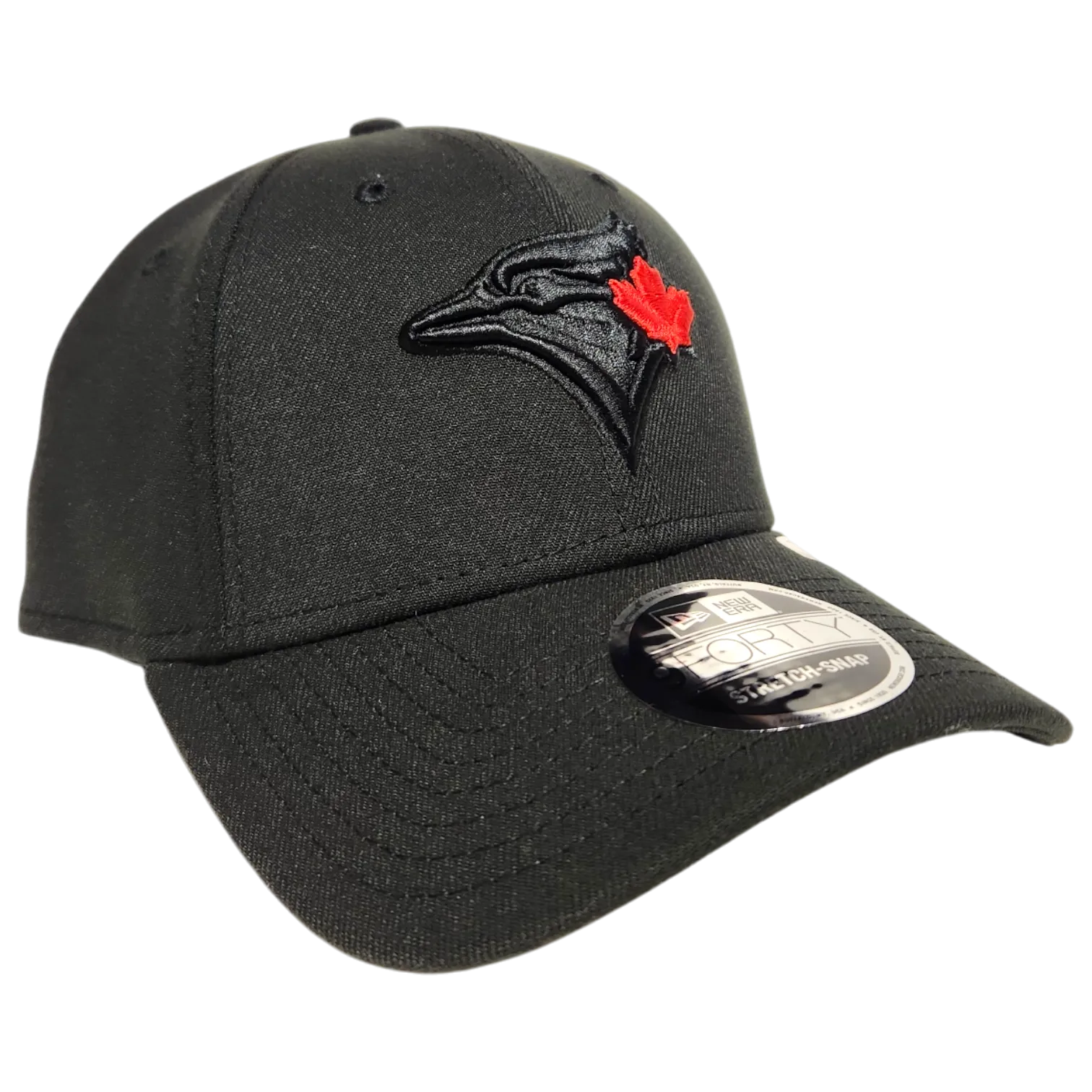 Toronto Blue Jays 9FORTY STRETCH-SNAP Blackout Red Leaf