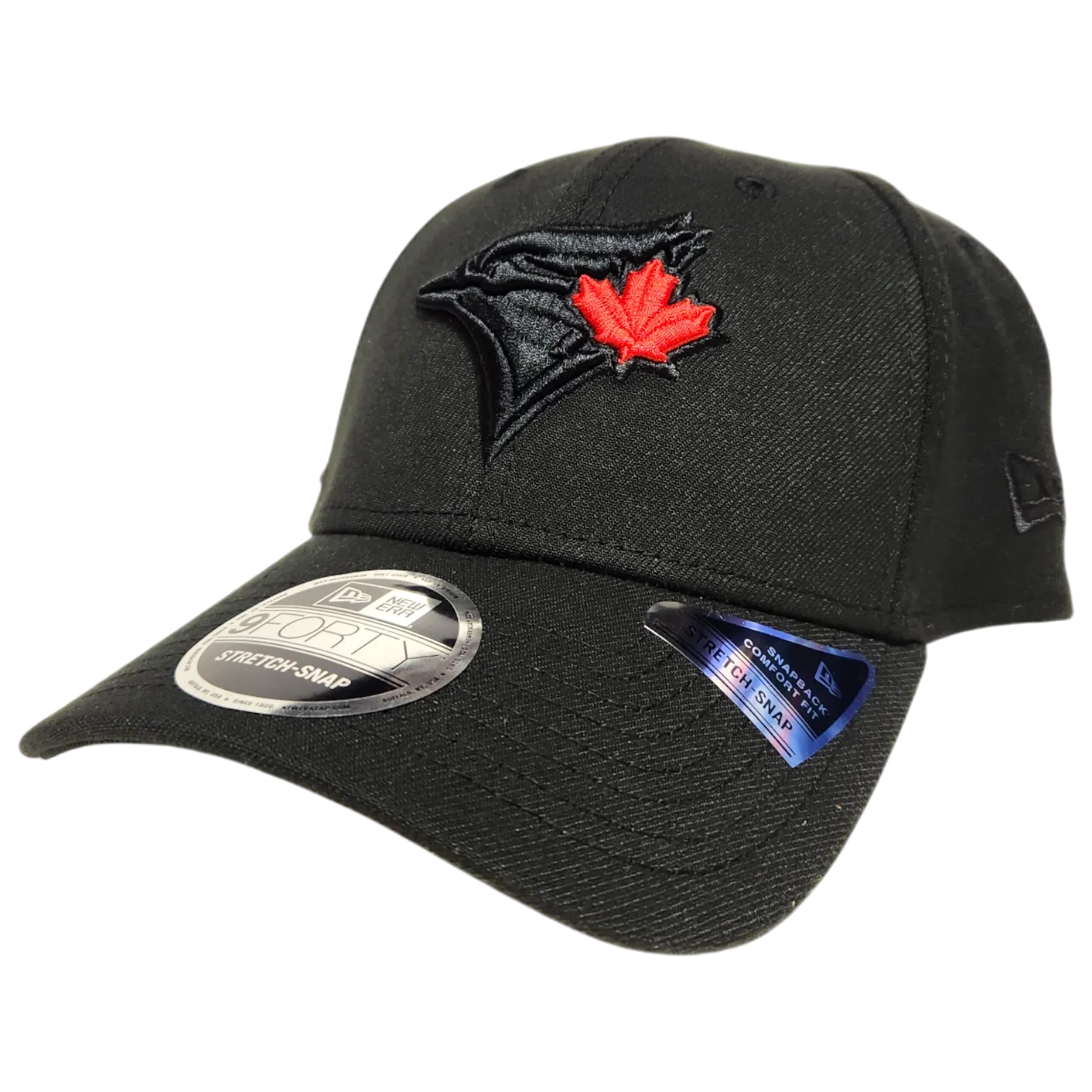 Toronto Blue Jays 9FORTY STRETCH-SNAP Blackout Red Leaf
