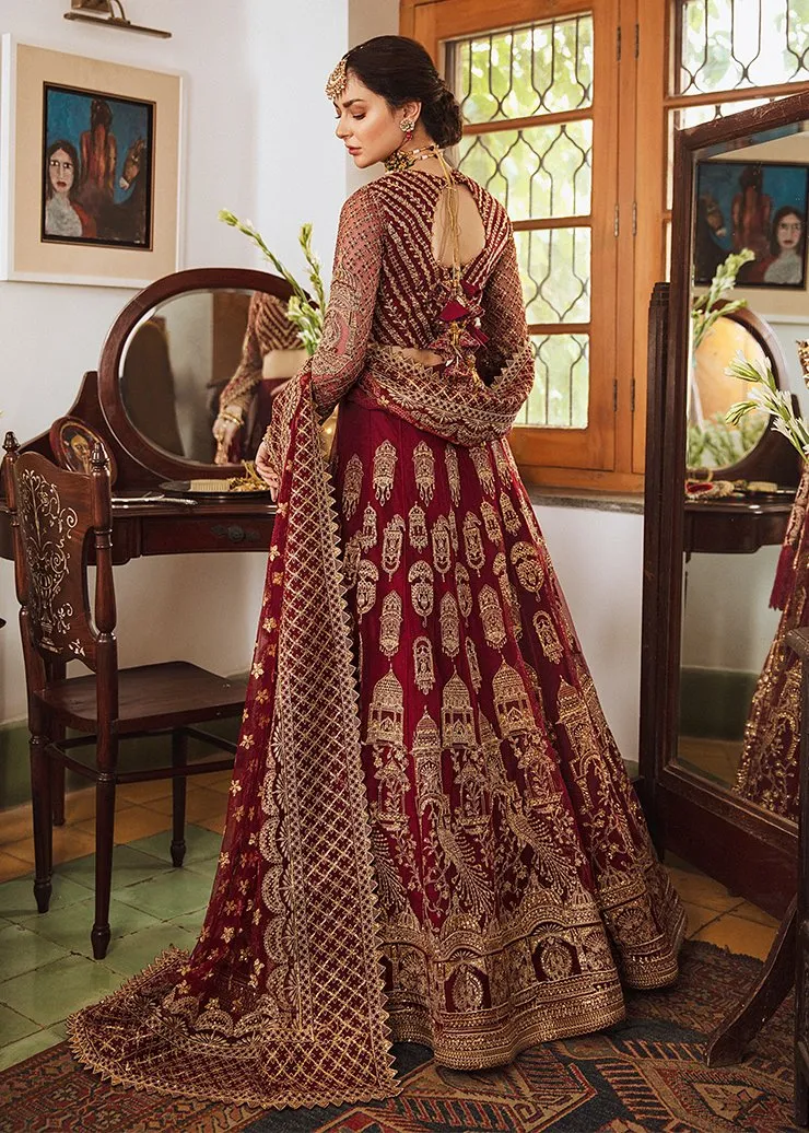 Traditional Indian Lehenga Choli in Maroon Color #PF118