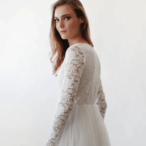 Tulle & Lace Wedding Gown #1164