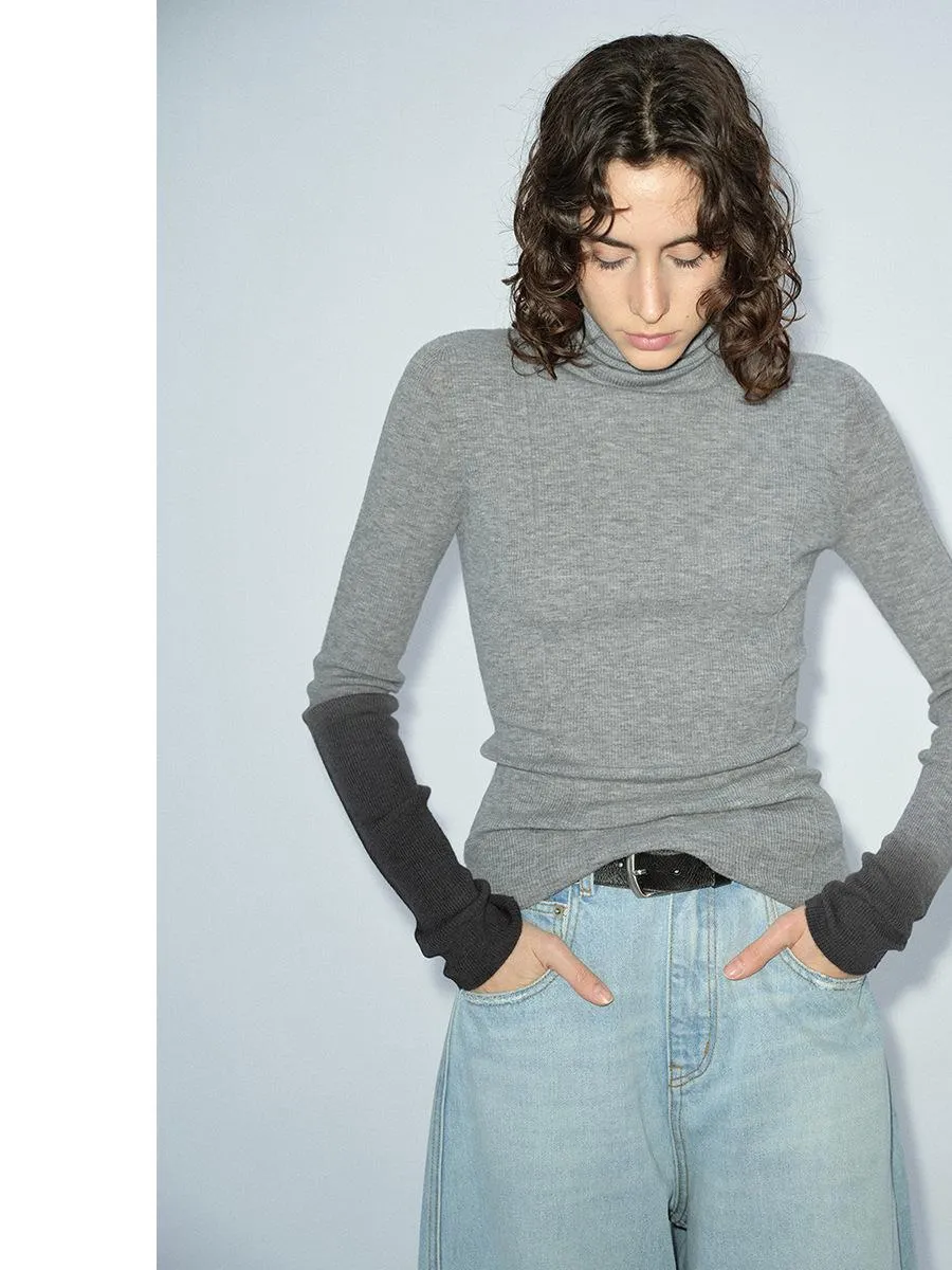 Turtleneck Gradient Sweater