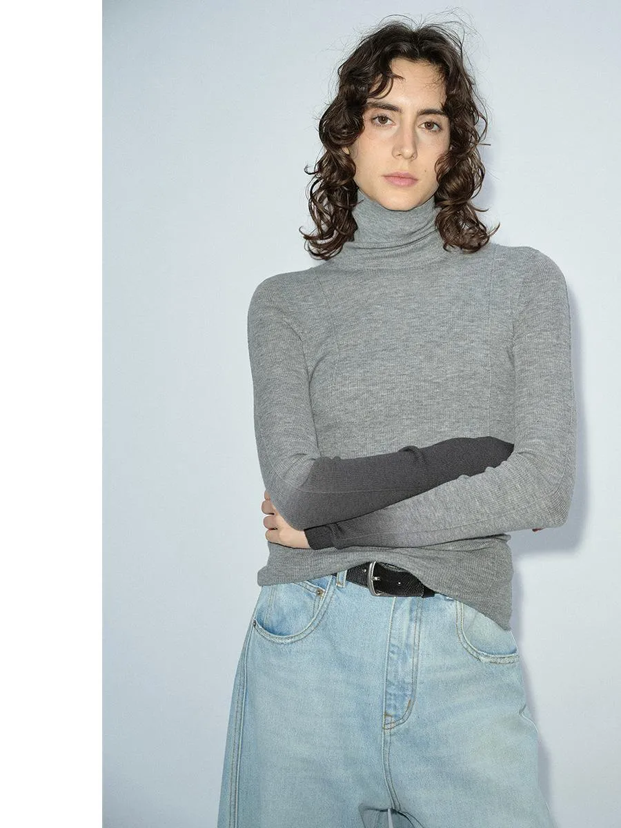 Turtleneck Gradient Sweater
