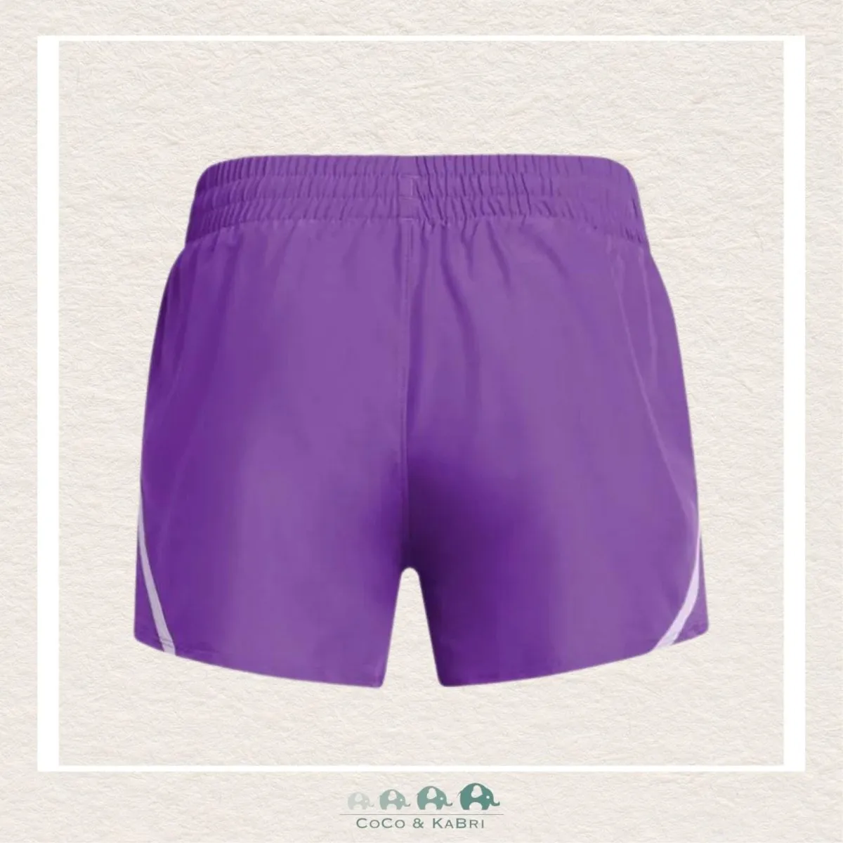 Under Armour Youth Girls' UA Fly-By 3 Shorts - Lavish Purple