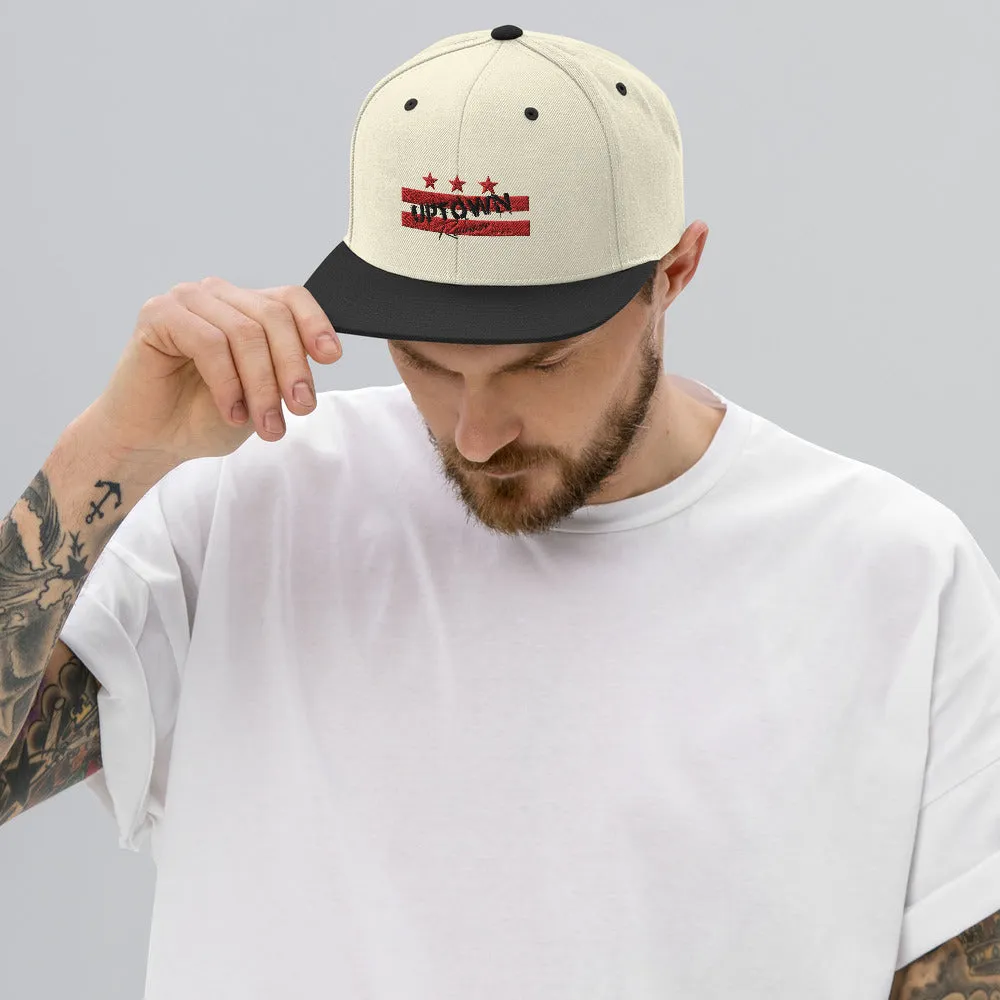 Uptown Reunion Red and Black Logo Snapback Hat