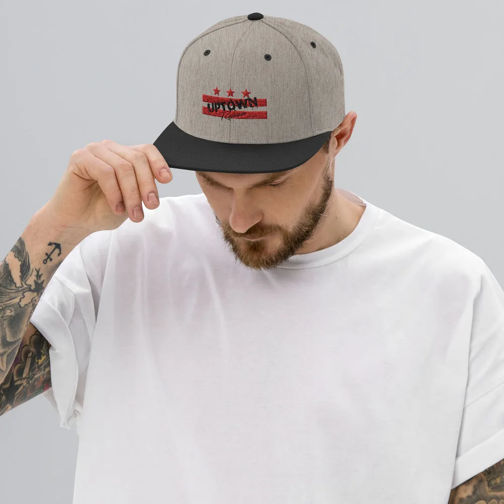 Uptown Reunion Red and Black Logo Snapback Hat