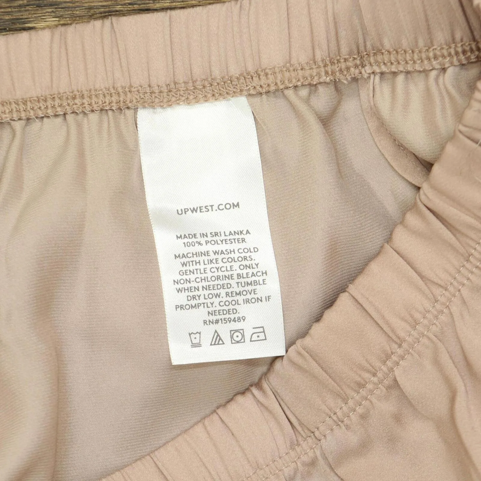 Upwest Womens Surplice Sleep Shorts Blush Pink Brown XS