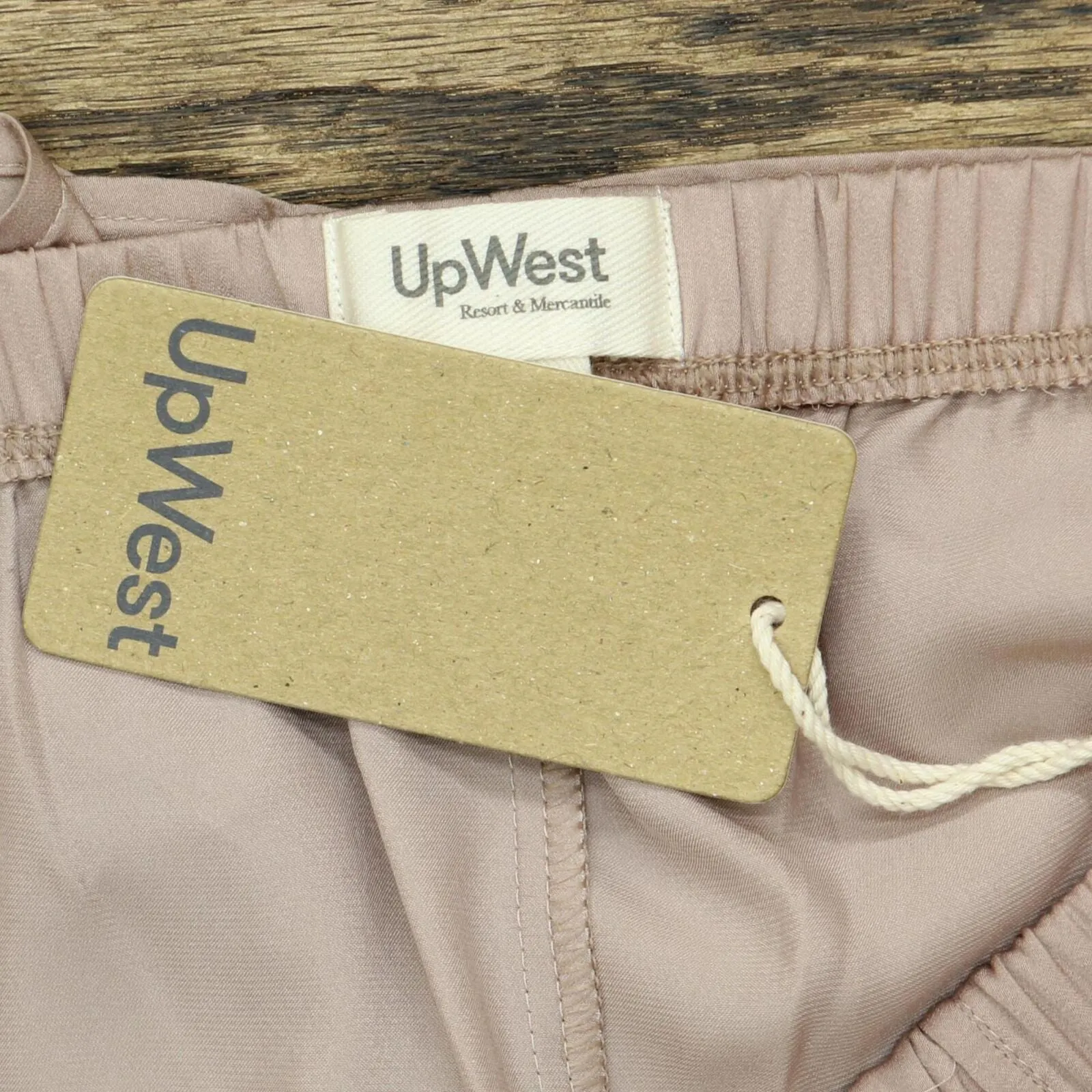 Upwest Womens Surplice Sleep Shorts Blush Pink Brown XS