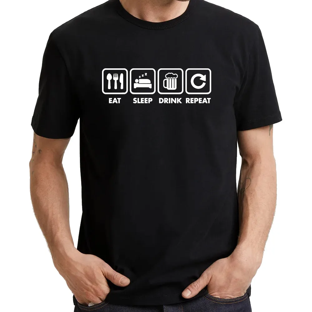 UT EAT SLEEP DRINK REPEAT Alcohol Statement Unisex T-Shirt