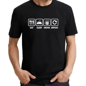 UT EAT SLEEP DRINK REPEAT Alcohol Statement Unisex T-Shirt