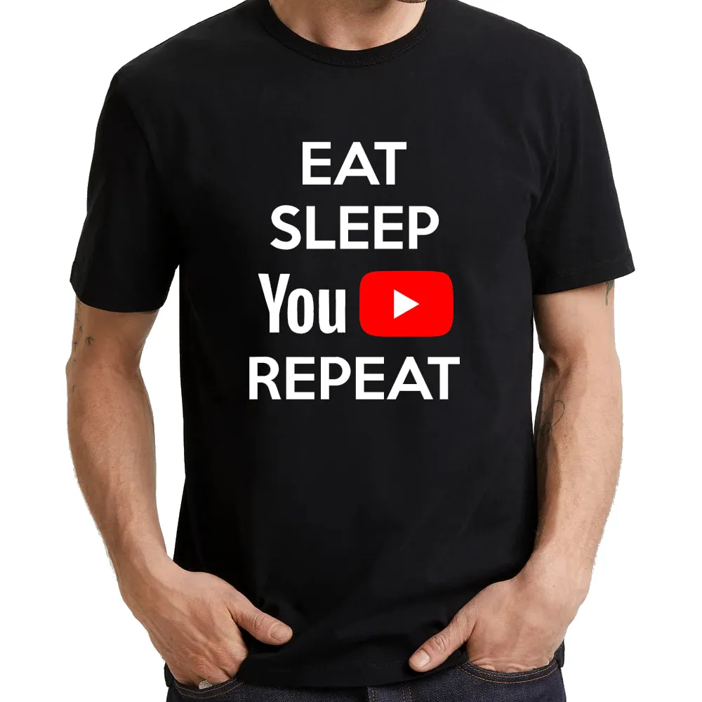 UT EAT SLEEP YOUTUBE REPEAT Statement Unisex T-Shirt