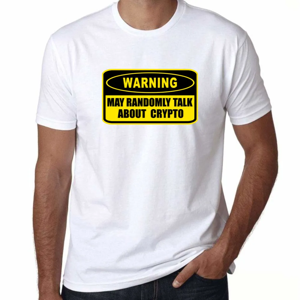 UT WARNING MAY RANDOMLY TALK ABOUT CRYPTO Statement Unisex T-Shirt