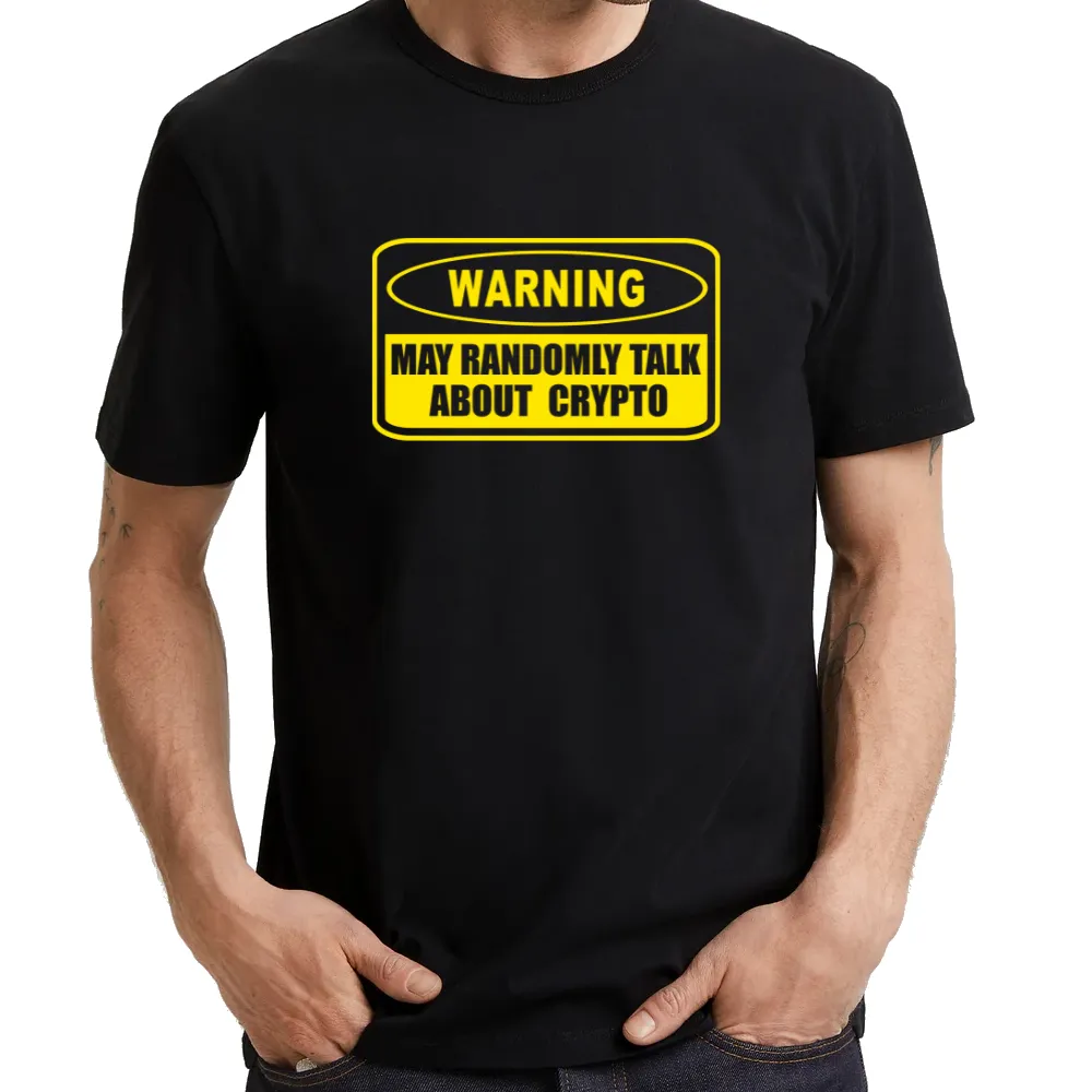 UT WARNING MAY RANDOMLY TALK ABOUT CRYPTO Statement Unisex T-Shirt
