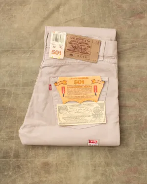 Vintage 1993 Made in USA Dead Stock Levi's 501 Beige Jeans W 30 / L 32
