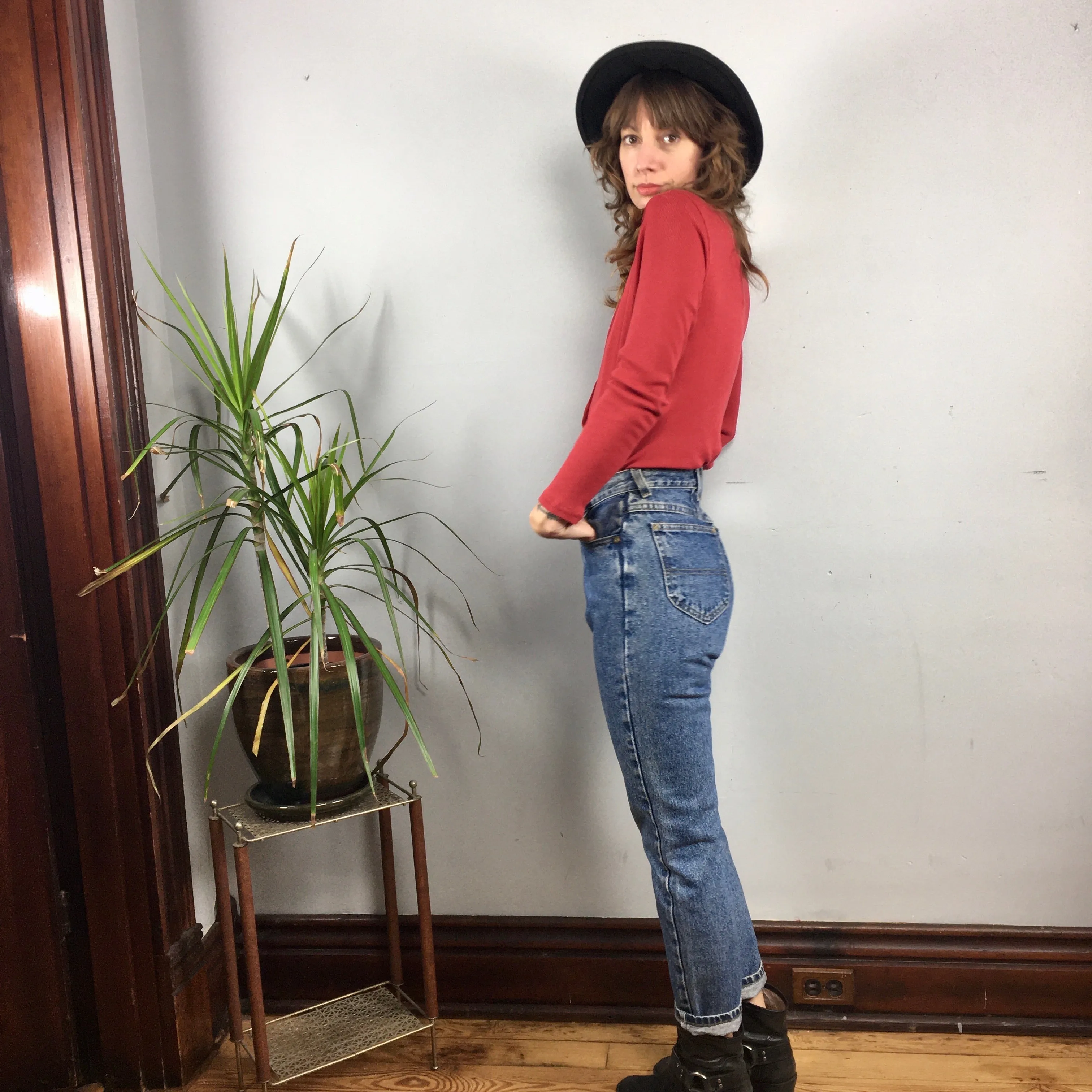 Vintage 80s 90s Riders Denim Mom Jeans // size 3 Petite