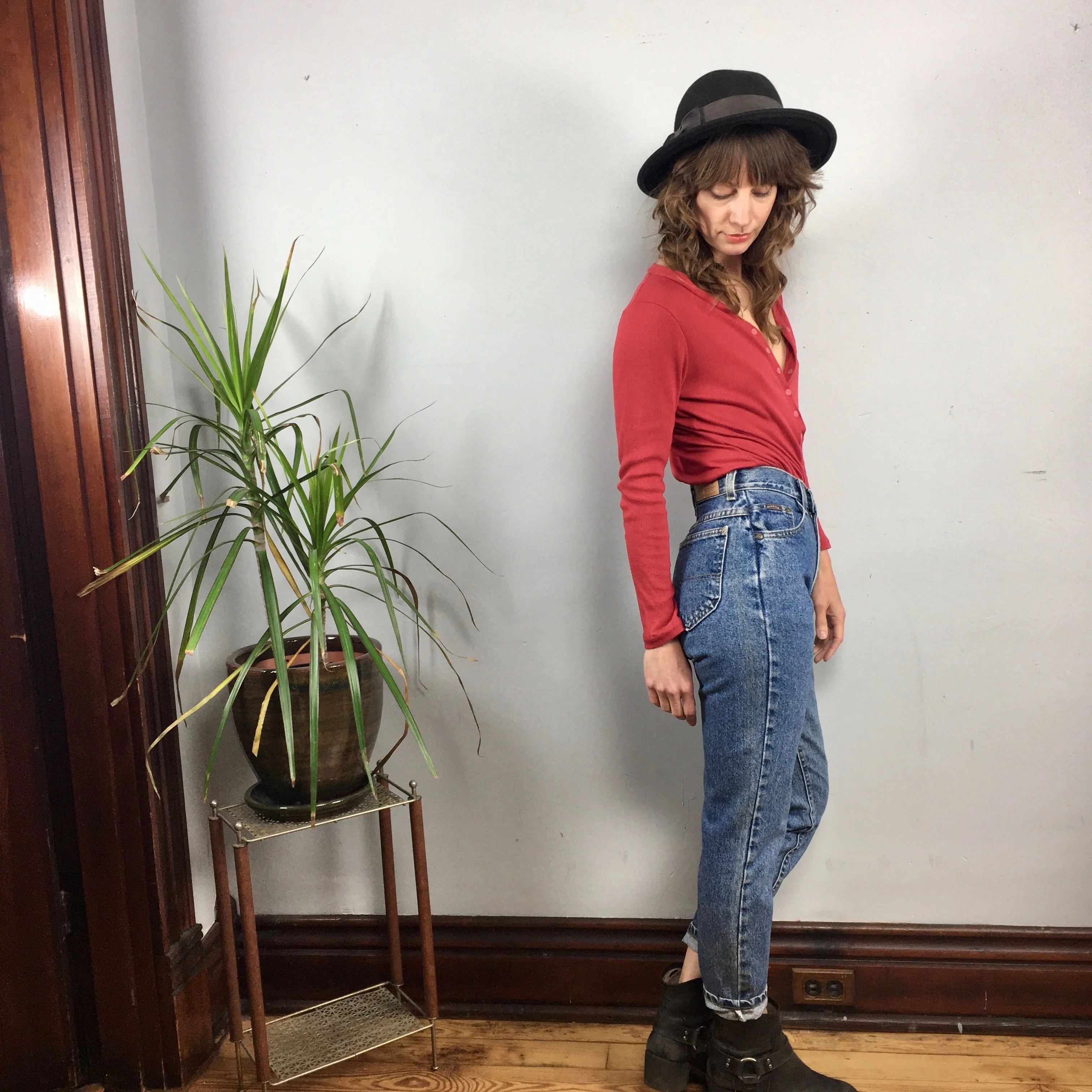 Vintage 80s 90s Riders Denim Mom Jeans // size 3 Petite