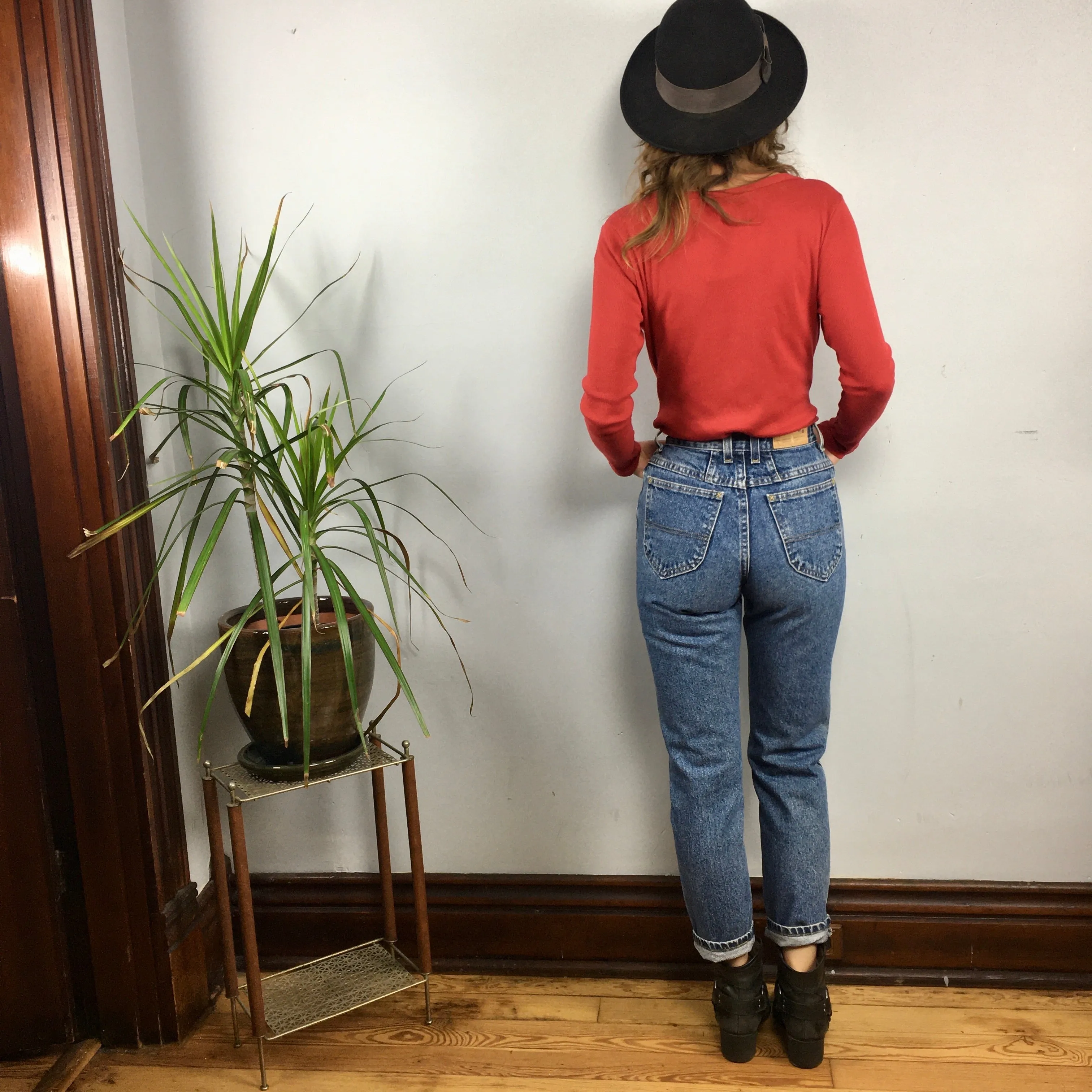 Vintage 80s 90s Riders Denim Mom Jeans // size 3 Petite