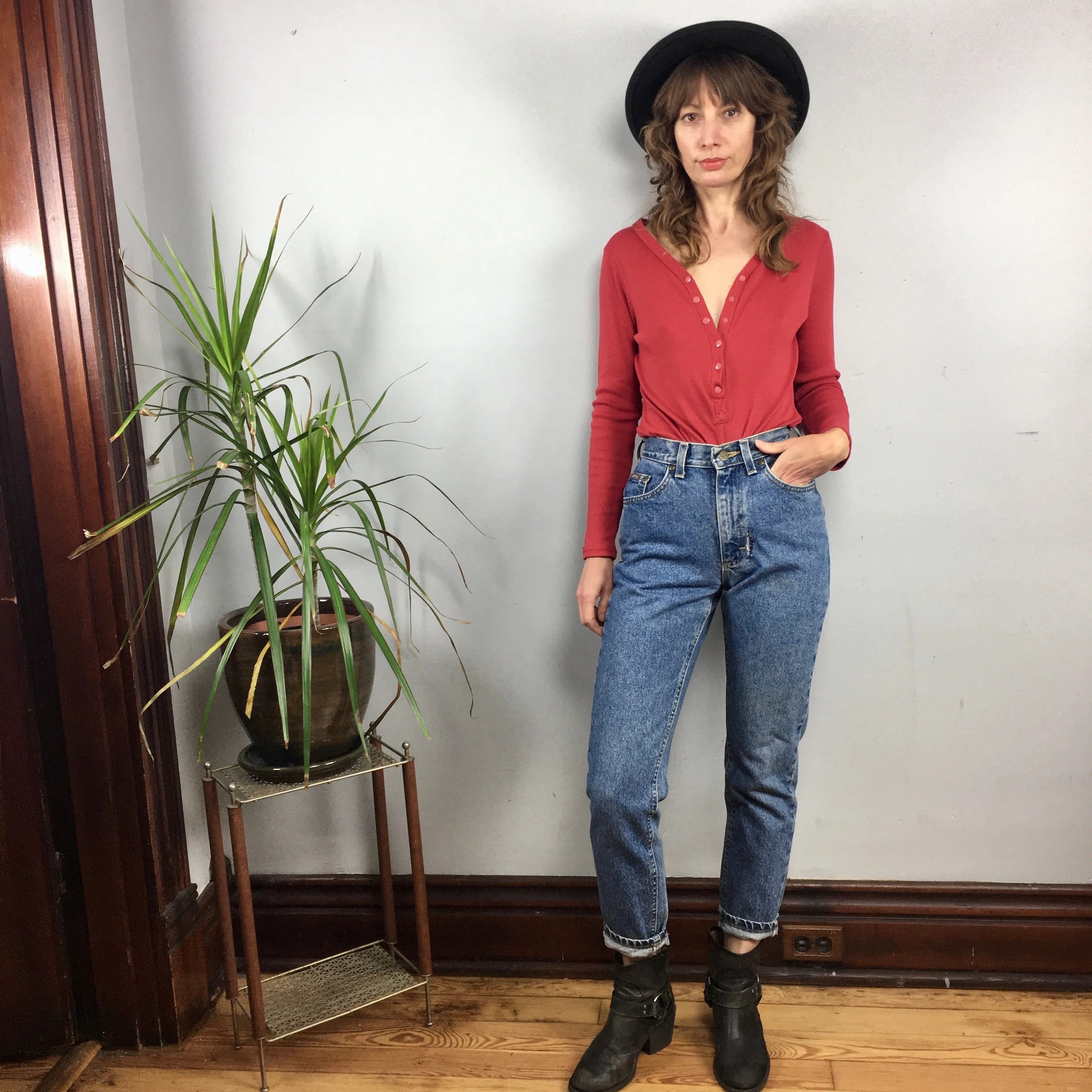Vintage 80s 90s Riders Denim Mom Jeans // size 3 Petite