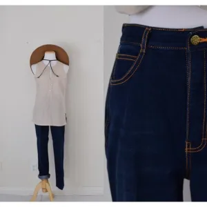 Vintage 90s Gitano Dark Wash stretch jeans size 12 regular | 28 waist