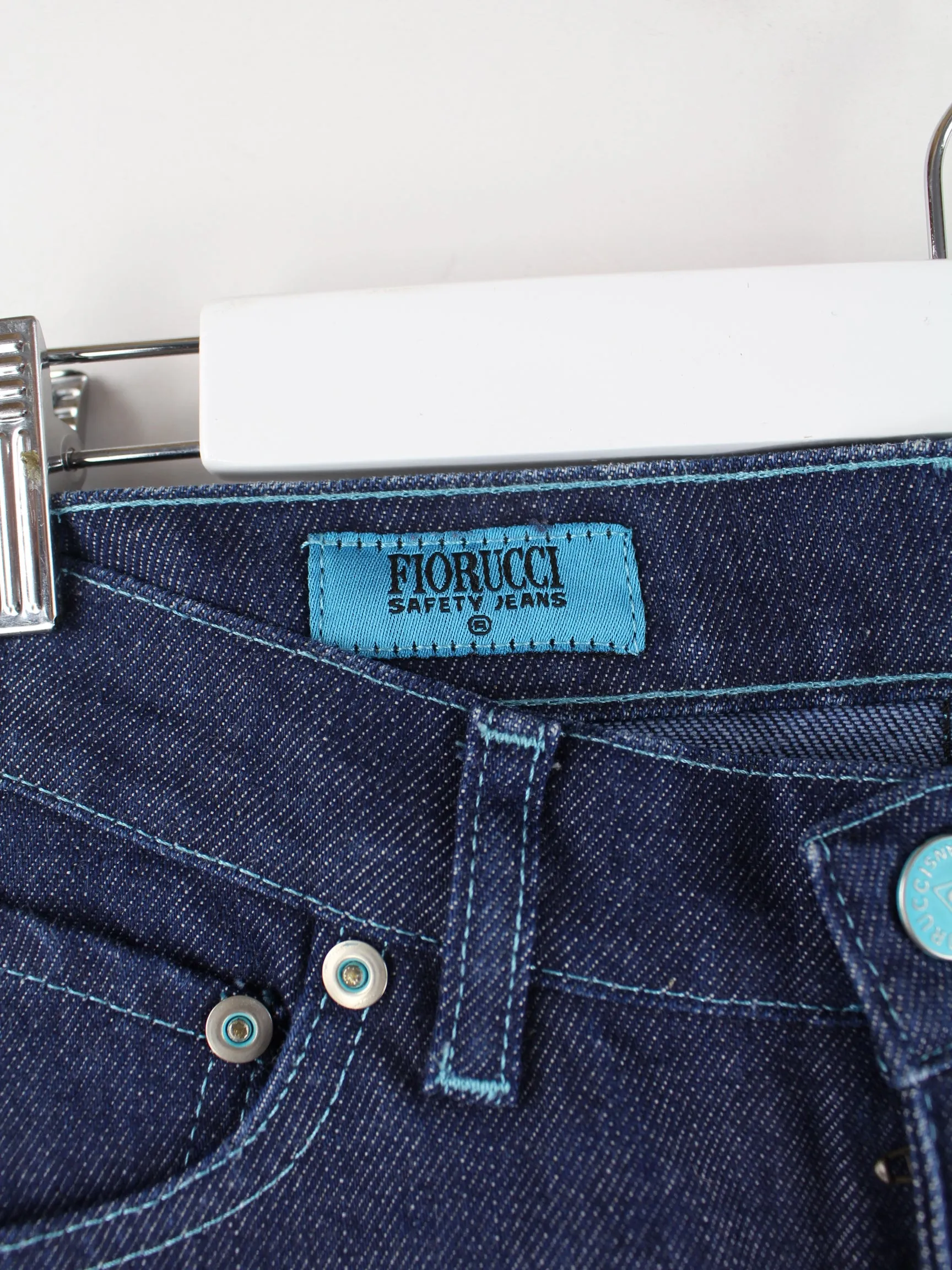 Vintage Damen Fiorucci Safety Jeans Blau W27 L32