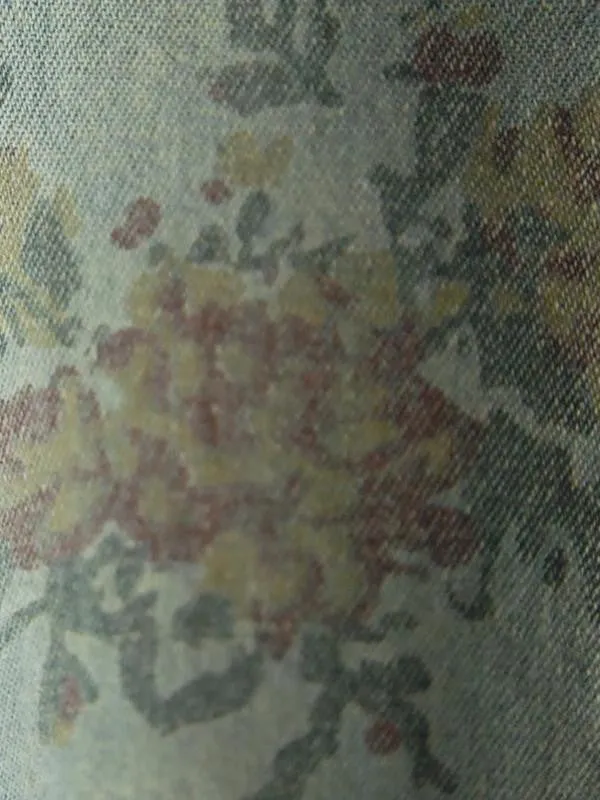 vintage floral rolled cuff jeans