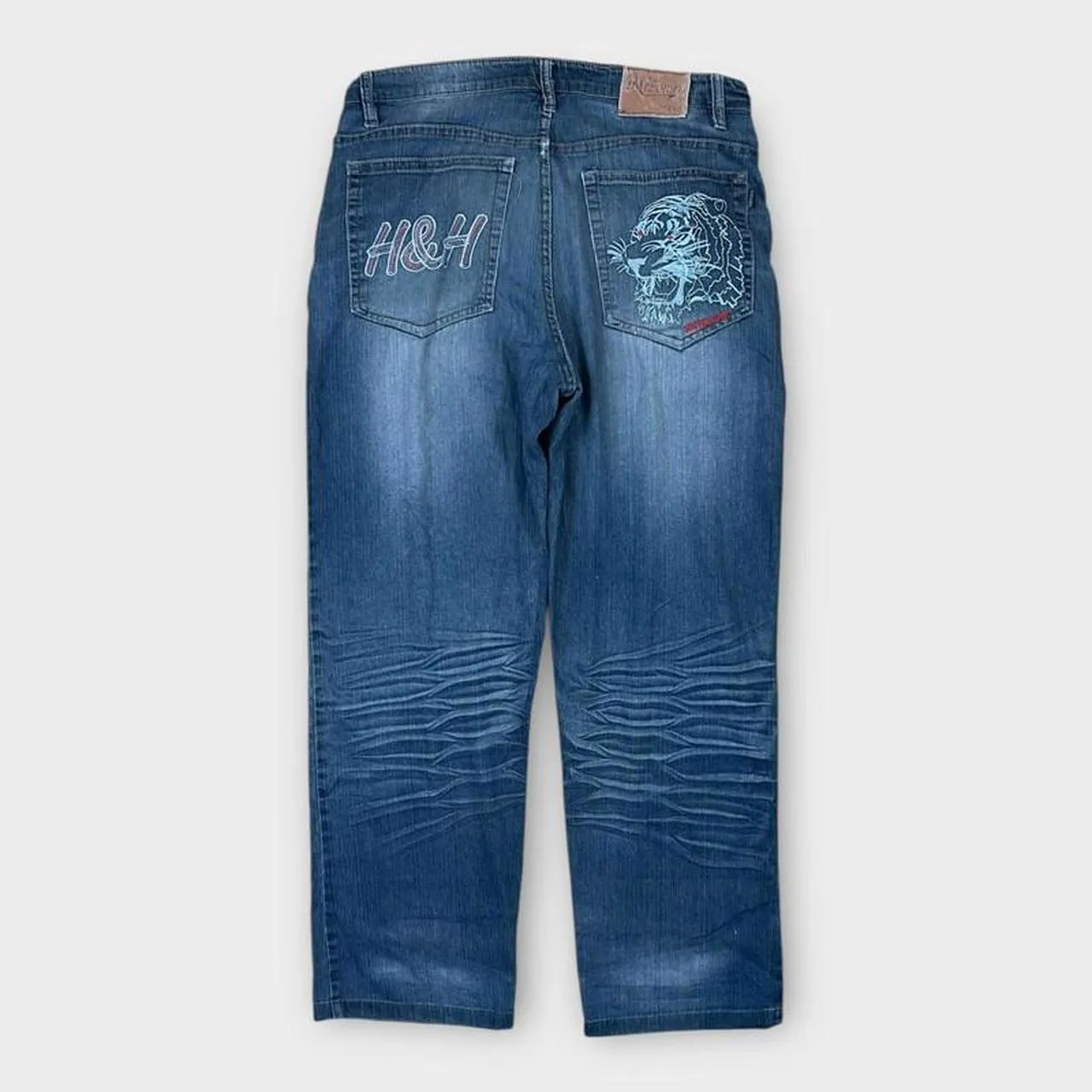 Vintage Japanese Denim Tiger Embroidered Jeans