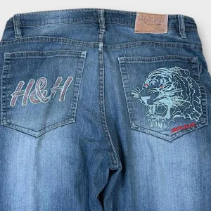 Vintage Japanese Denim Tiger Embroidered Jeans