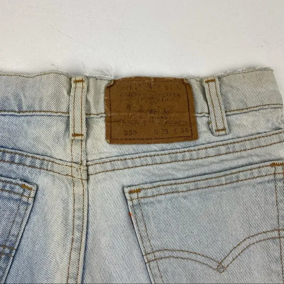 Vintage Levi’s 550 High Waist Wedgie Jean Shorts