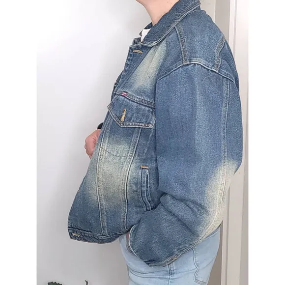 Vintage Mustang Denim Jacket Blue Denim Blazer Long Sleeves Jeans Blazer