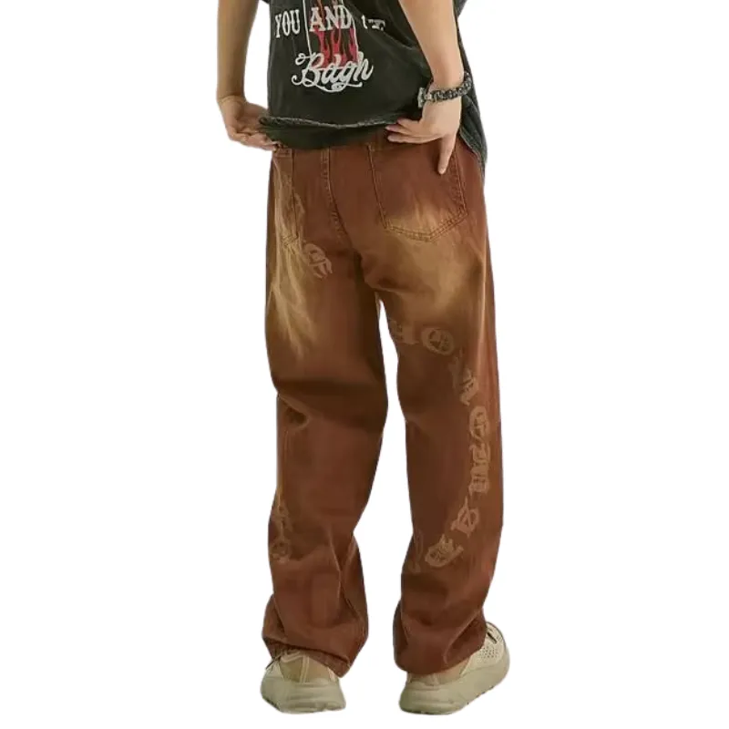 Vintage Solid Gradient Jeans